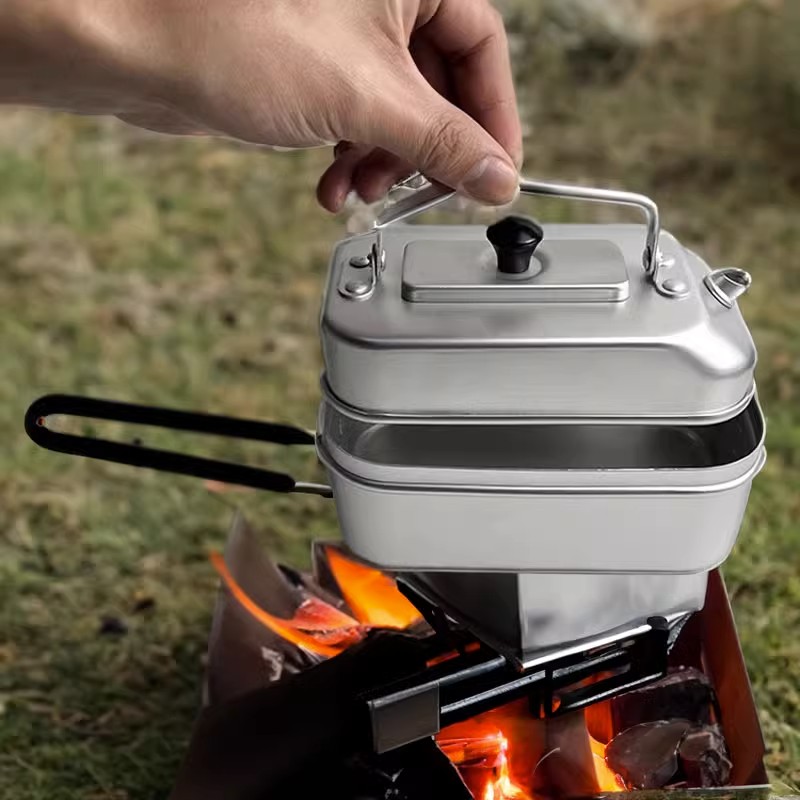 Camping Cooking Mug - Ultralight Portable Picnic Camping Tourist Kettle