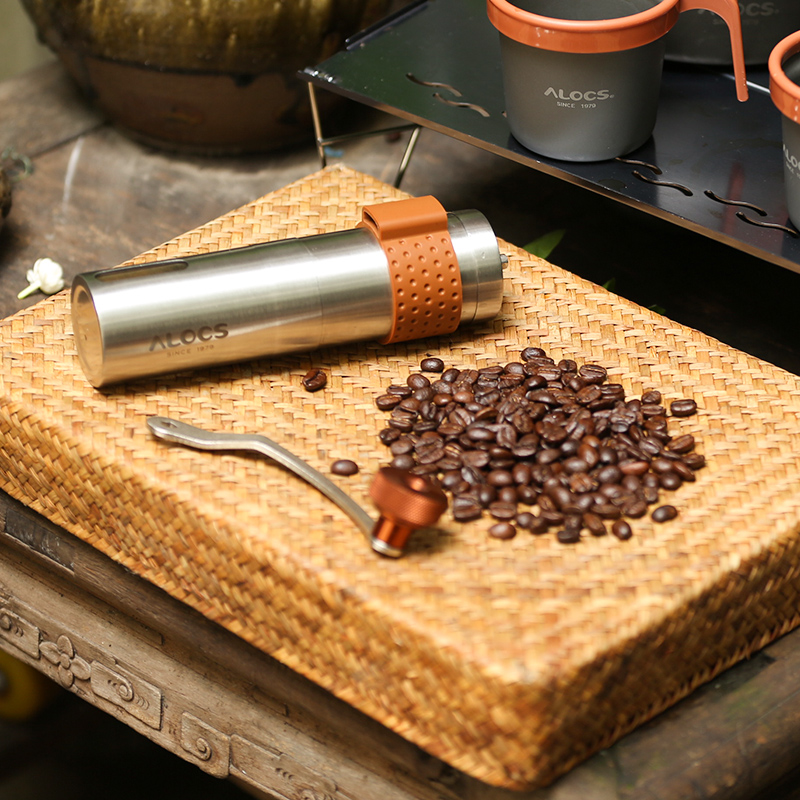 Camping Cooking Set Stainless Steel - Outdoor Camping Hand Bean Grinder ALOCS