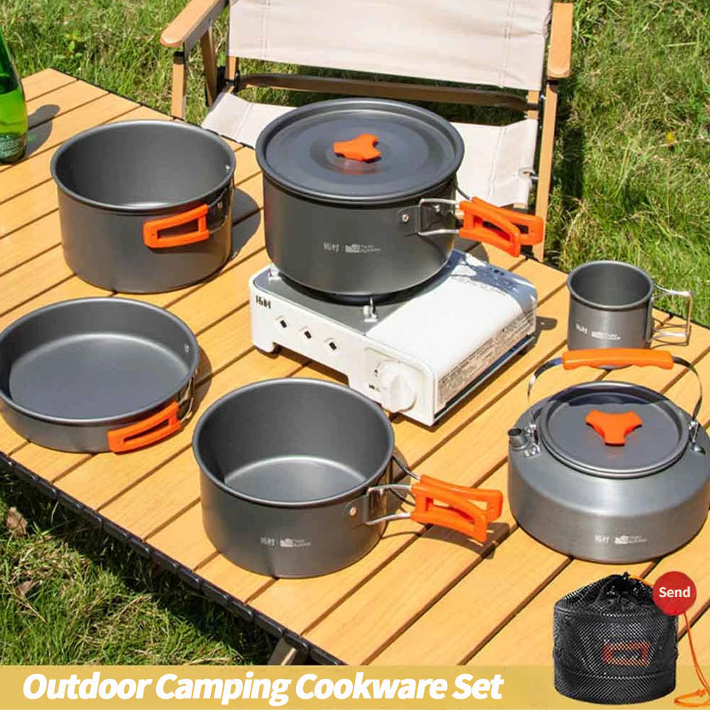 Camping Cooking Ware Set - Camping Cookware Set Outdoor Cooking Ultralight