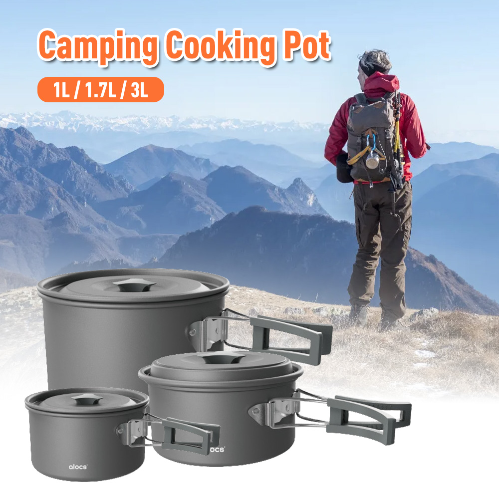 Camping Cooking Hardware - Camping Cooking Pot Aluminum Alloy Camping