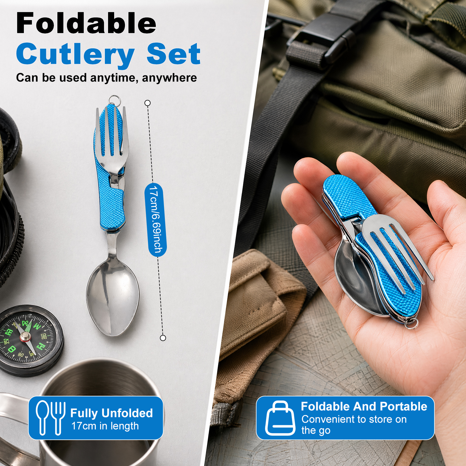 Multifunction 3 in 1 Camping U - Camping Cooking Set Stainless Steel ulasan dan harga