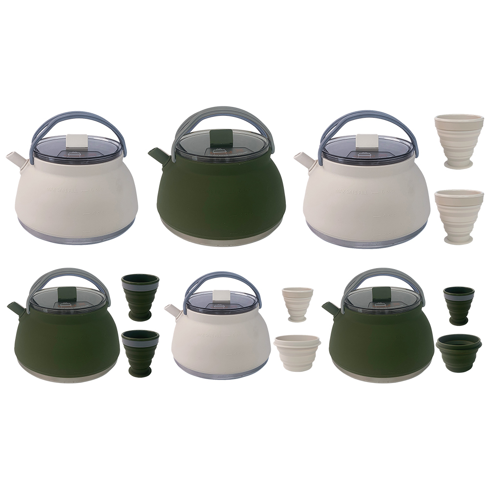 Outdoor Folding Silicone Kettl - Camping Cooking Hardware ulasan dan harga