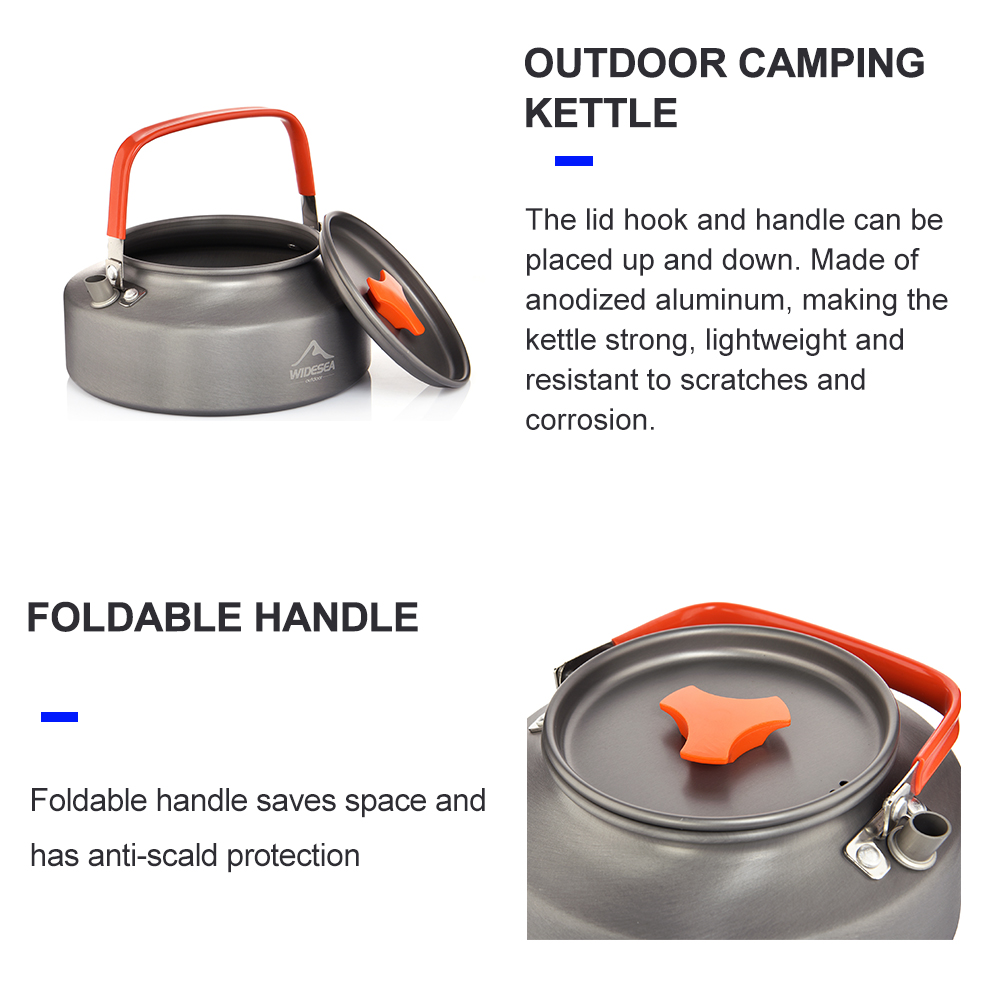 Widesea 1.1L 2L1.5L Camping Wa - Camping Cooking Survival ulasan dan harga
