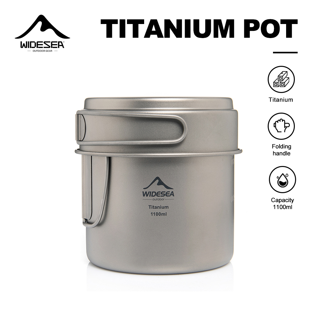 Widesea Ultralight Titanium Ca - Camping Cooking Mug ulasan dan harga