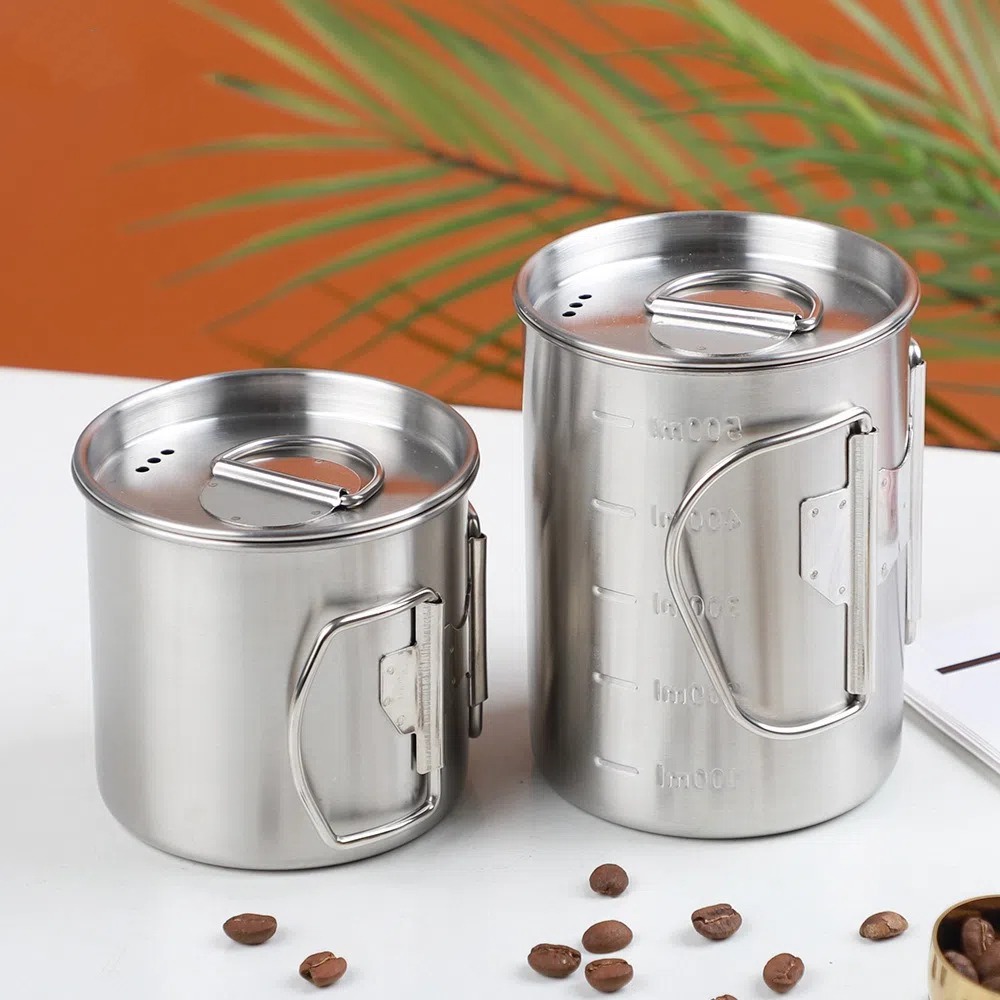 Outdoor Stainless Steel Campin - Camping Cooking Mug ulasan dan harga