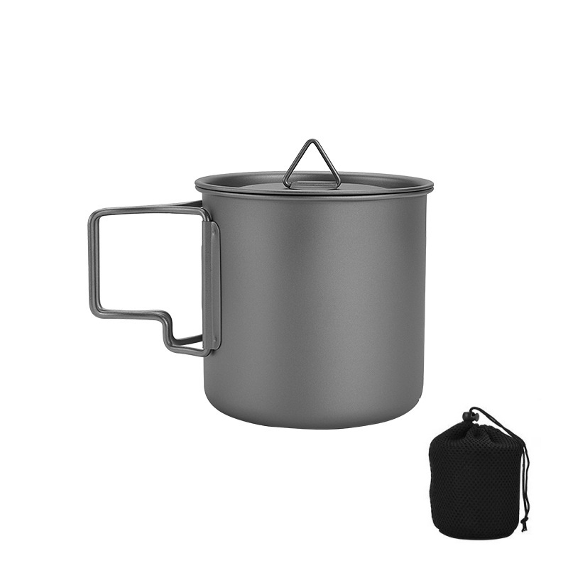 Titanium Camping Mug with Fold - Camping Cooking Hardware ulasan dan harga