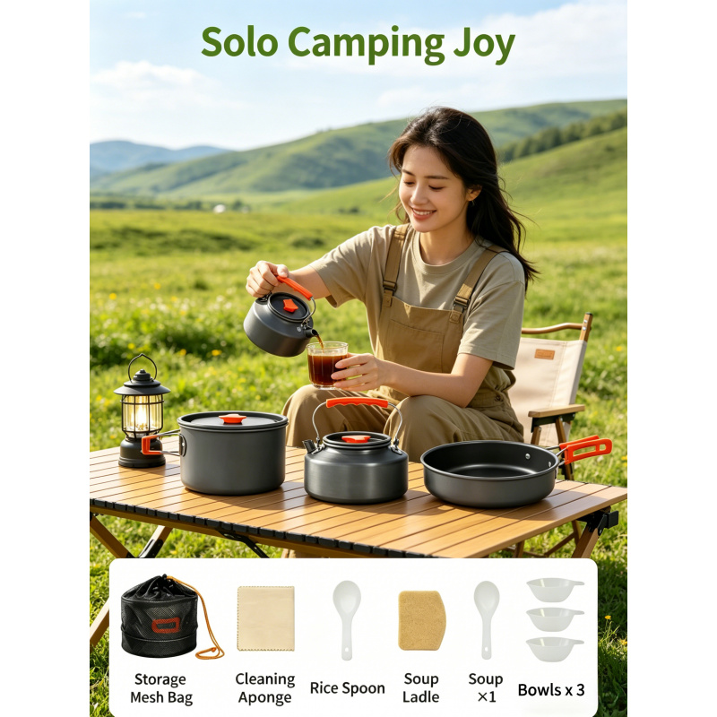 Camping Cookware Set – Outdoor - Camping Cooking Ware Set ulasan dan harga