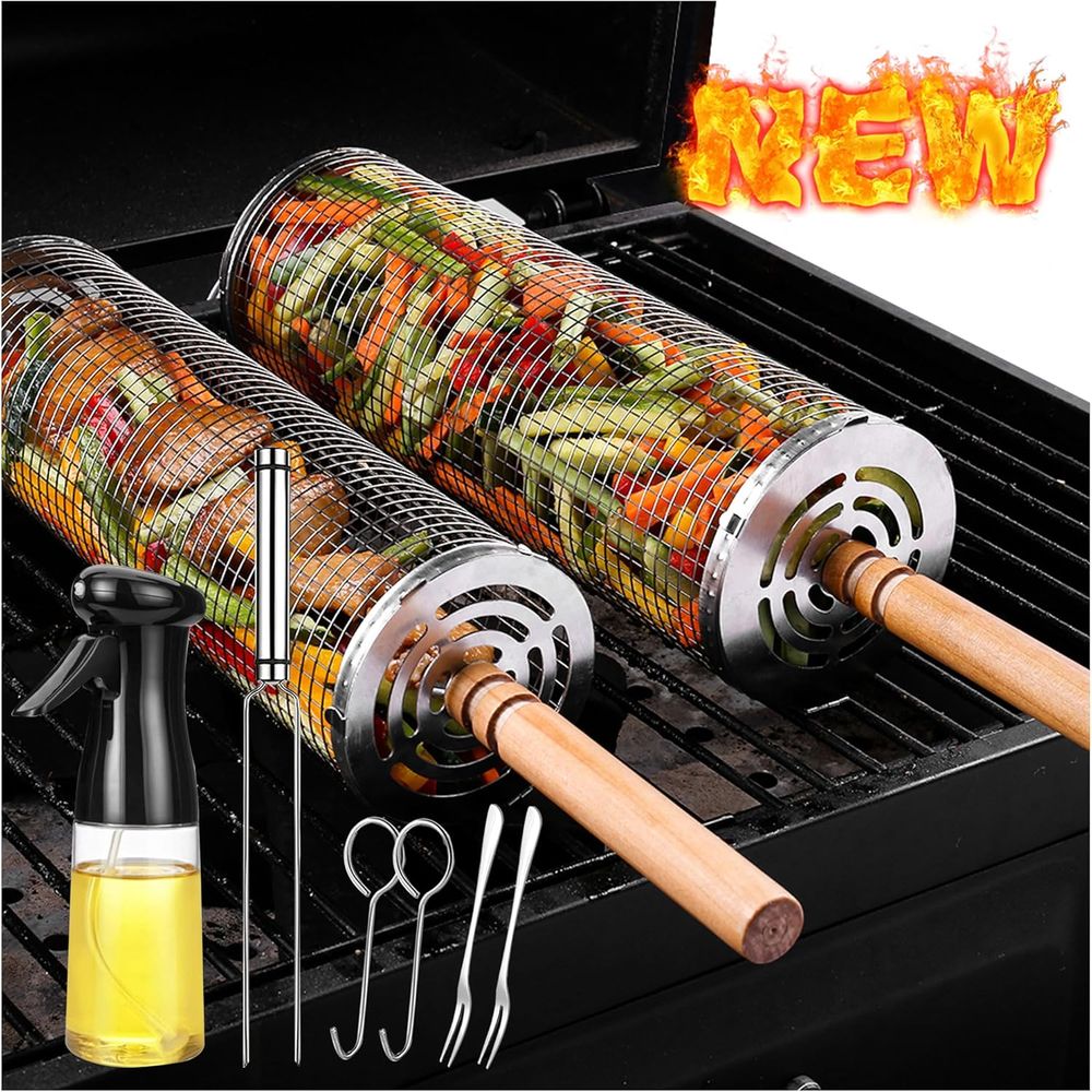 Large Round Stainless Steel Gr - Camping Cooking ulasan dan harga