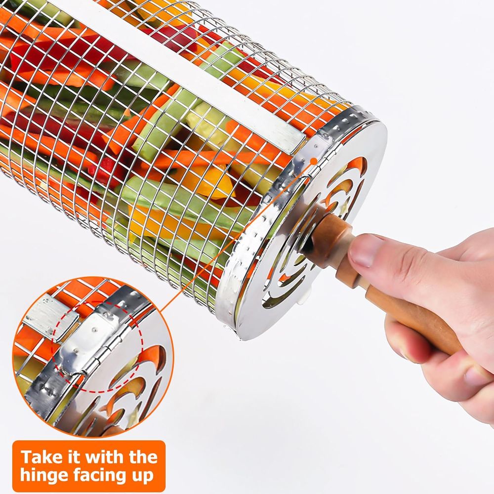 Large Round Stainless Steel Gr - Camping Cooking ulasan dan harga