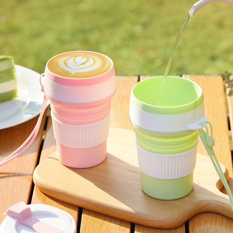 Collapsible Silicone Travel Cu - Camping Cooking Mug ulasan dan harga