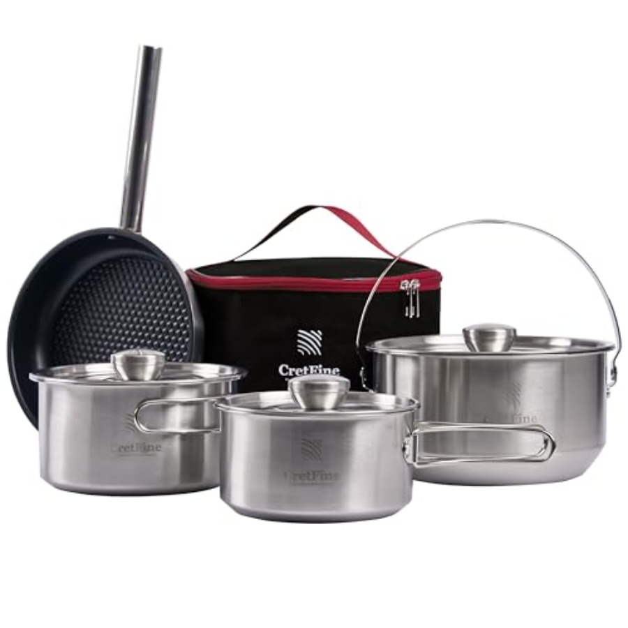 CampPro Camp Cooking Set for 4 - Camping Cooking Handle ulasan dan harga