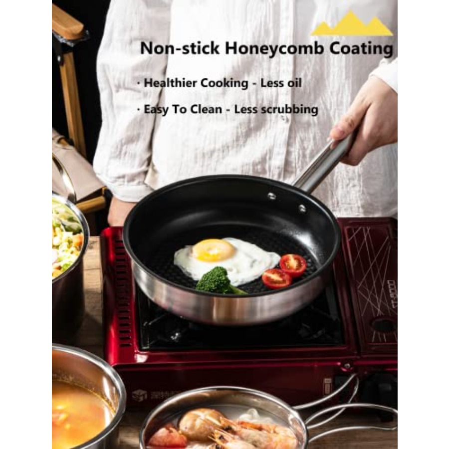 CampPro Camp Cooking Set for 4 - Camping Cooking Handle ulasan dan harga