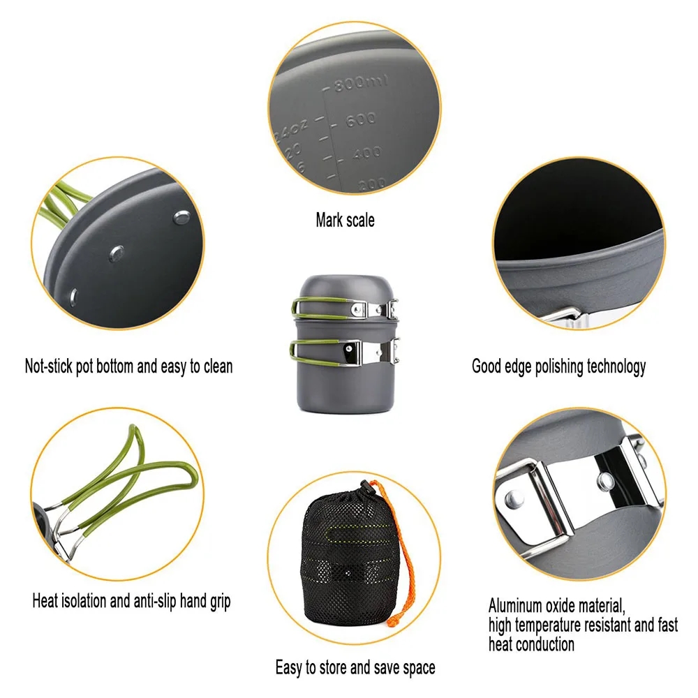 Camping Cookware Mess Kit Ultr - Camping Cooking Hardware ulasan dan harga