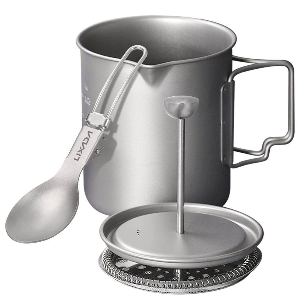 Lixada 750ml Titanium Coffee C - Camping Cooking Mug ulasan dan harga