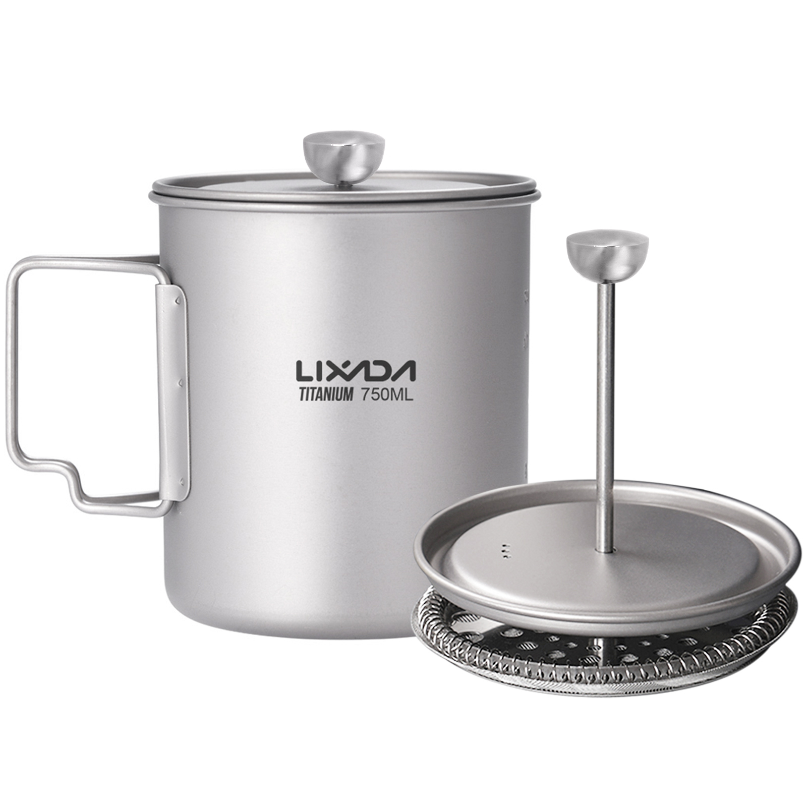 Lixada 750ml Titanium Coffee C - Camping Cooking Mug ulasan dan harga