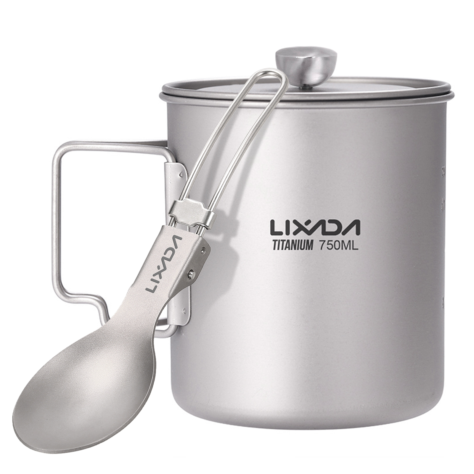 Lixada 750ml Titanium Coffee C - Camping Cooking Mug ulasan dan harga