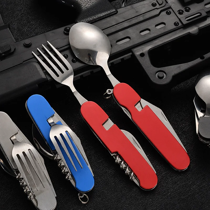 4 in 1 Folding Tableware Detac - Camping Cooking Survival ulasan dan harga