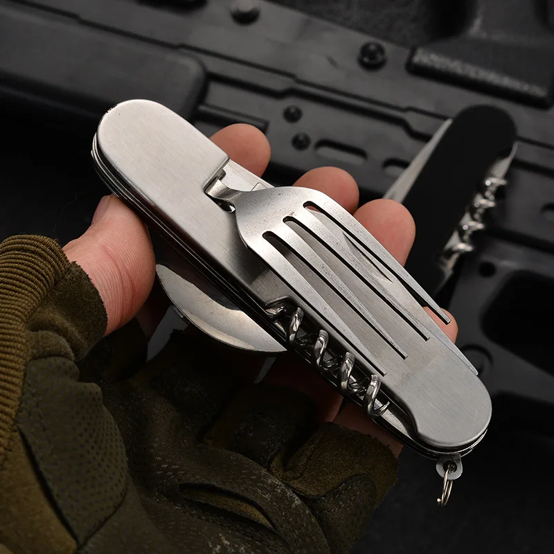 4 in 1 Folding Tableware Detac - Camping Cooking Survival ulasan dan harga