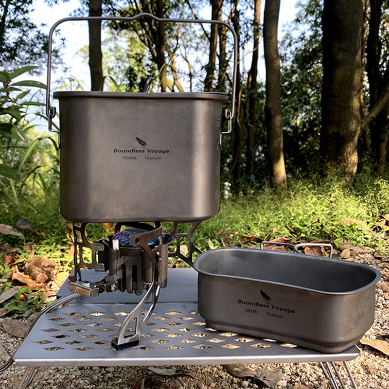 1.5L Outdoor Military Canteen  - Camping Cooking Box ulasan dan harga