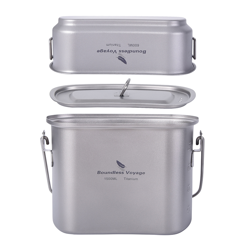 1.5L Outdoor Military Canteen  - Camping Cooking Box ulasan dan harga