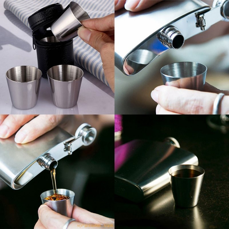 4/6Pcs Stainless Steel Cups Mi - Camping Cooking Mug ulasan dan harga
