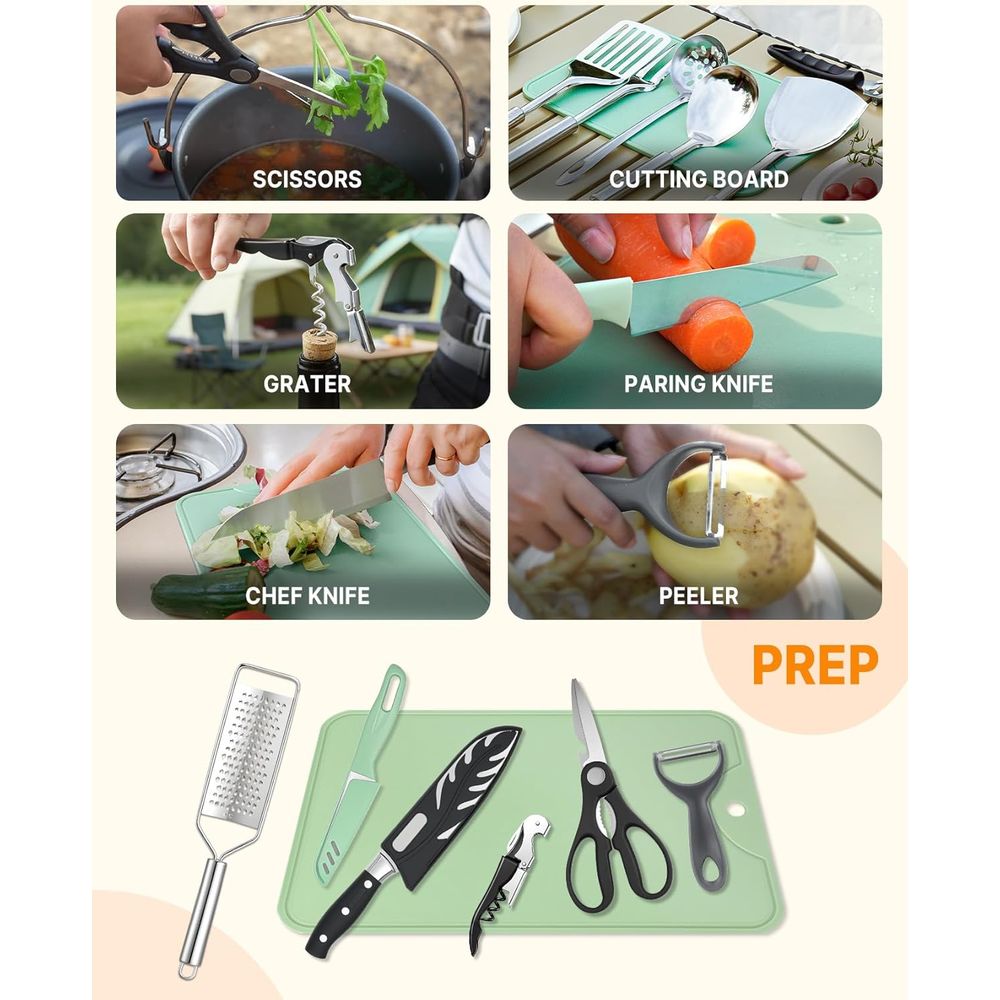 Compact Camping Kitchen Set wi - Camping Cooking Kitchen ulasan dan harga