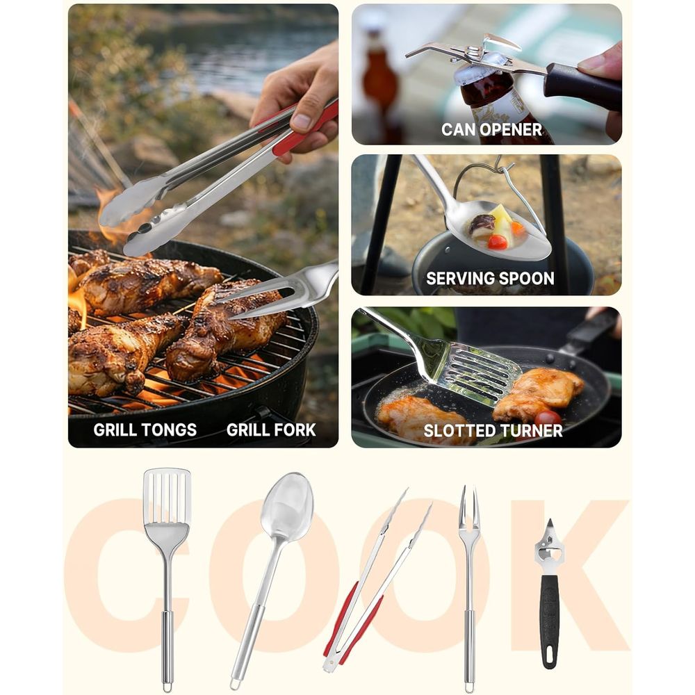 Compact Camping Kitchen Set wi - Camping Cooking Kitchen ulasan dan harga