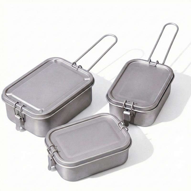 Titanium Lunch Box with Lid an - Camping Cooking Mug ulasan dan harga