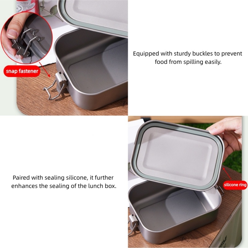 Titanium Lunch Box with Lid an - Camping Cooking Mug ulasan dan harga