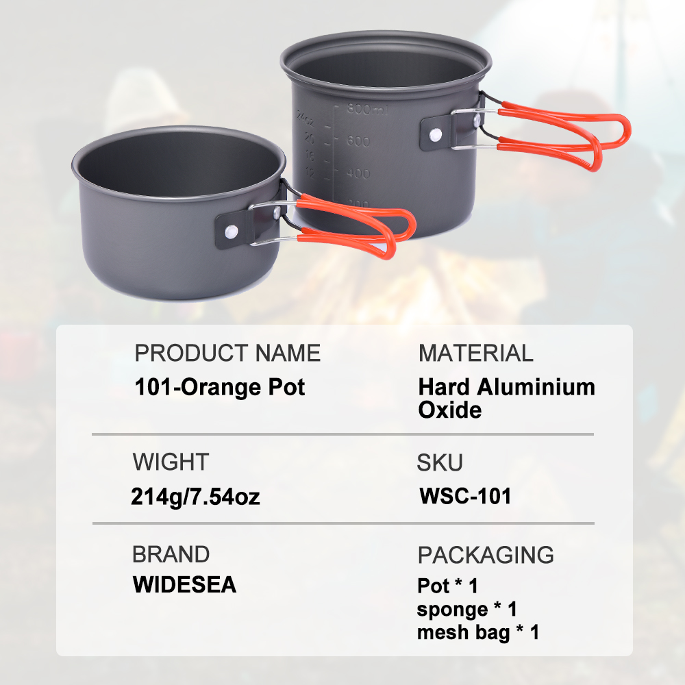 Widesea camping tableware outd - Camping Cooking And Eating Set ulasan dan harga