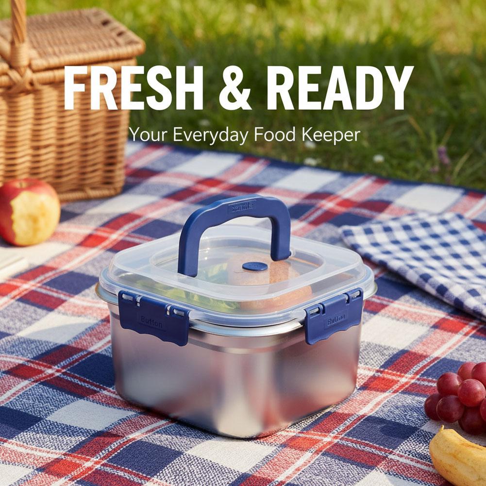 304 Stainless Steel Food Stora - Camping Cooking Box ulasan dan harga