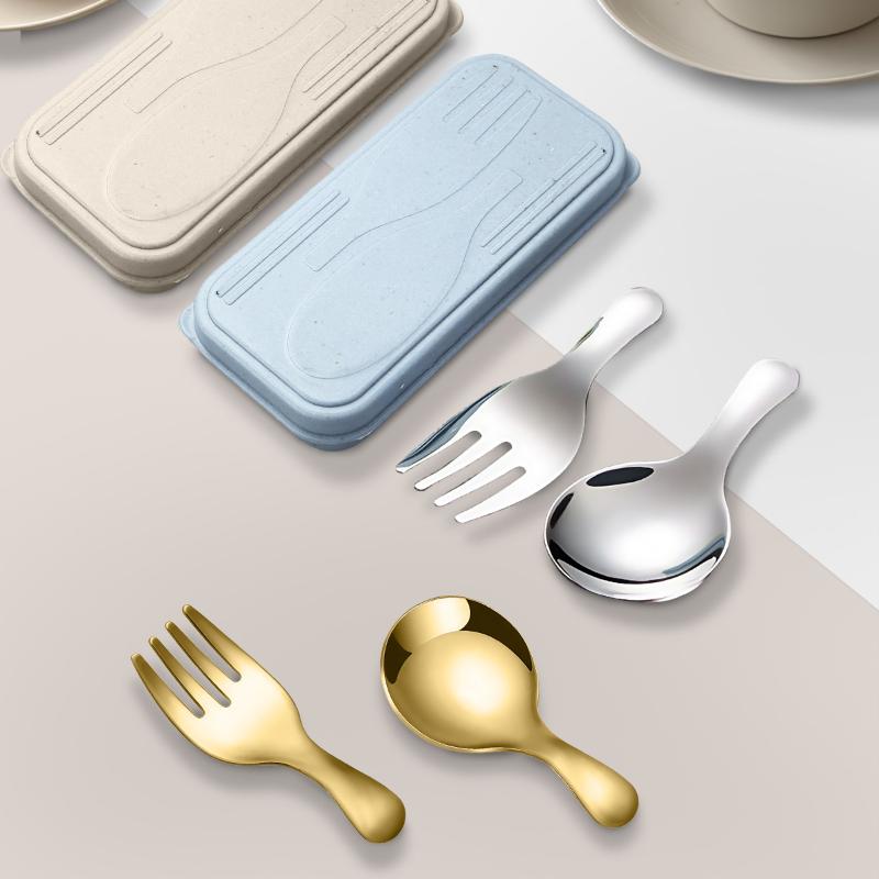 Stainless Steel Portable Spoon - Camping Cooking And Eating Set ulasan dan harga