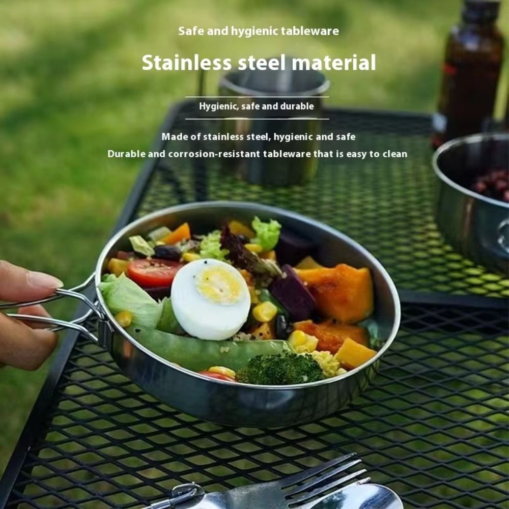 5Pcs 304 Stainless Steel Campi - Camping Cooking Handle ulasan dan harga