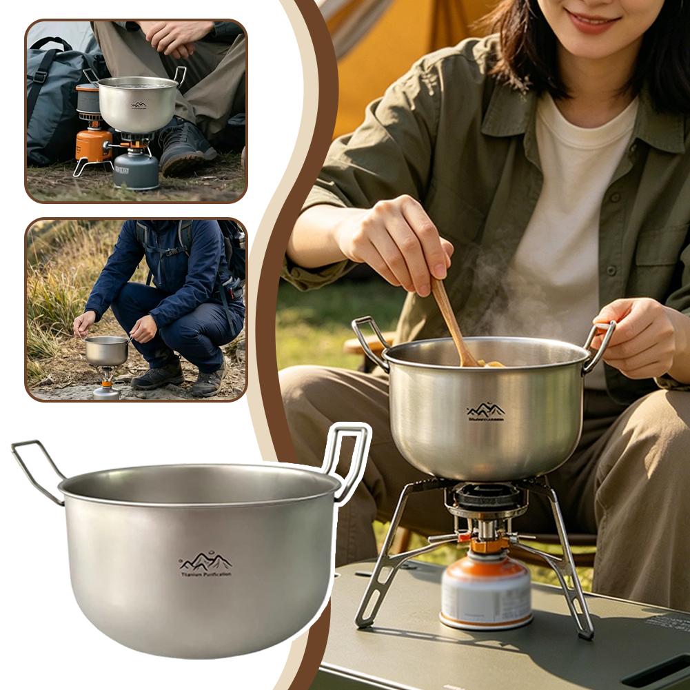 Titanium Alloy Outdoor Camping - Camping Cooking Noodles ulasan dan harga