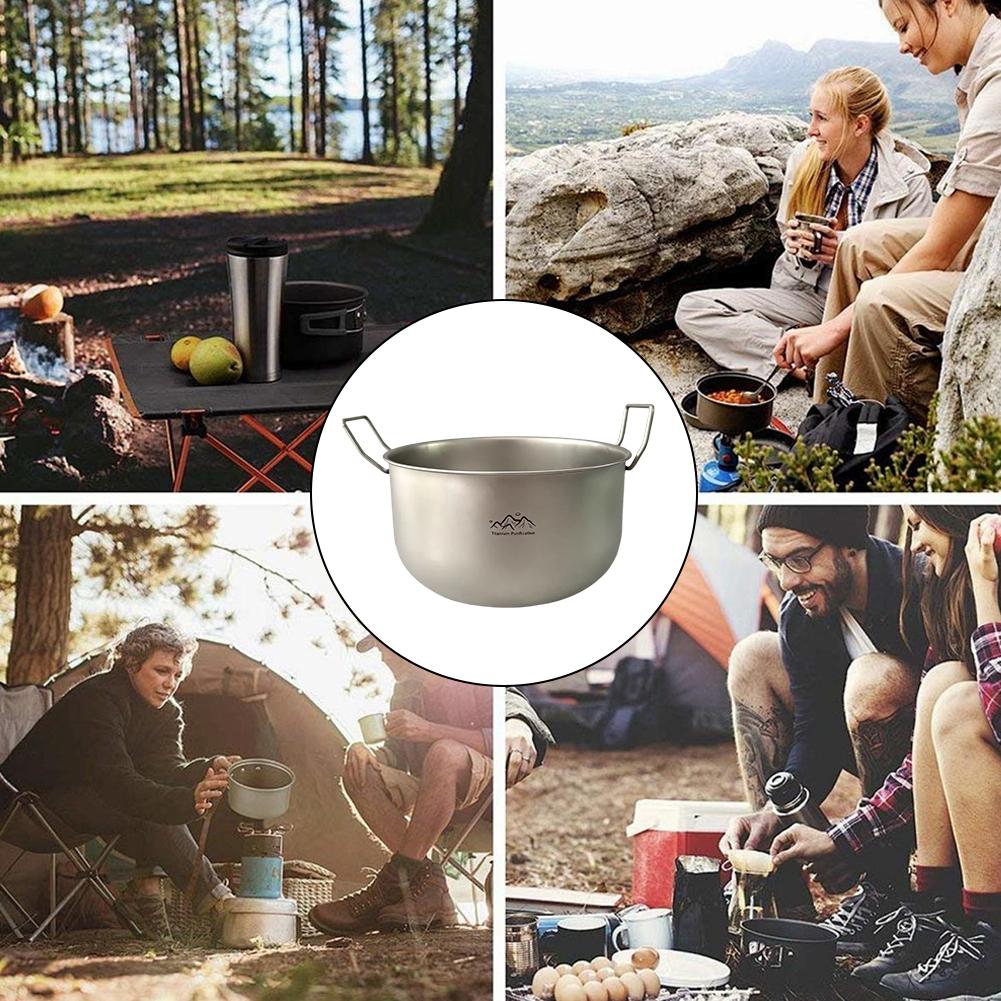 Titanium Alloy Outdoor Camping - Camping Cooking Noodles ulasan dan harga
