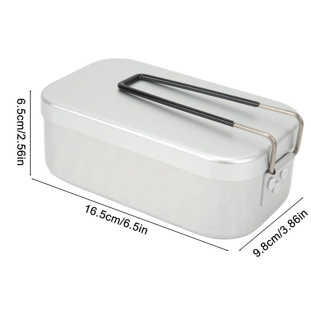 800ML Aluminum Lunch Boxes Out - Camping Cooking Hardware ulasan dan harga