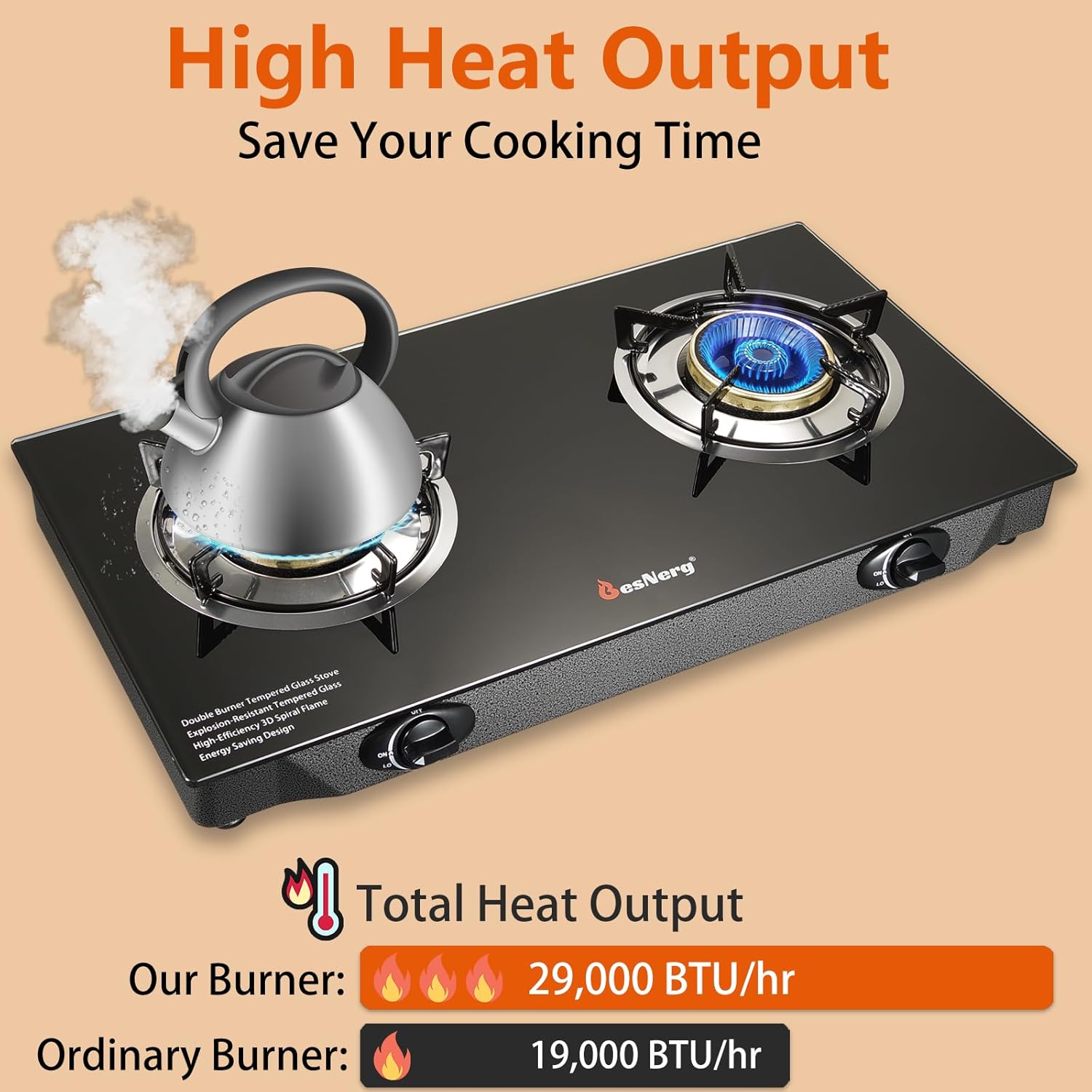 2 Burner Propane Stove, 28800  - Camping Cooking Burner ulasan dan harga