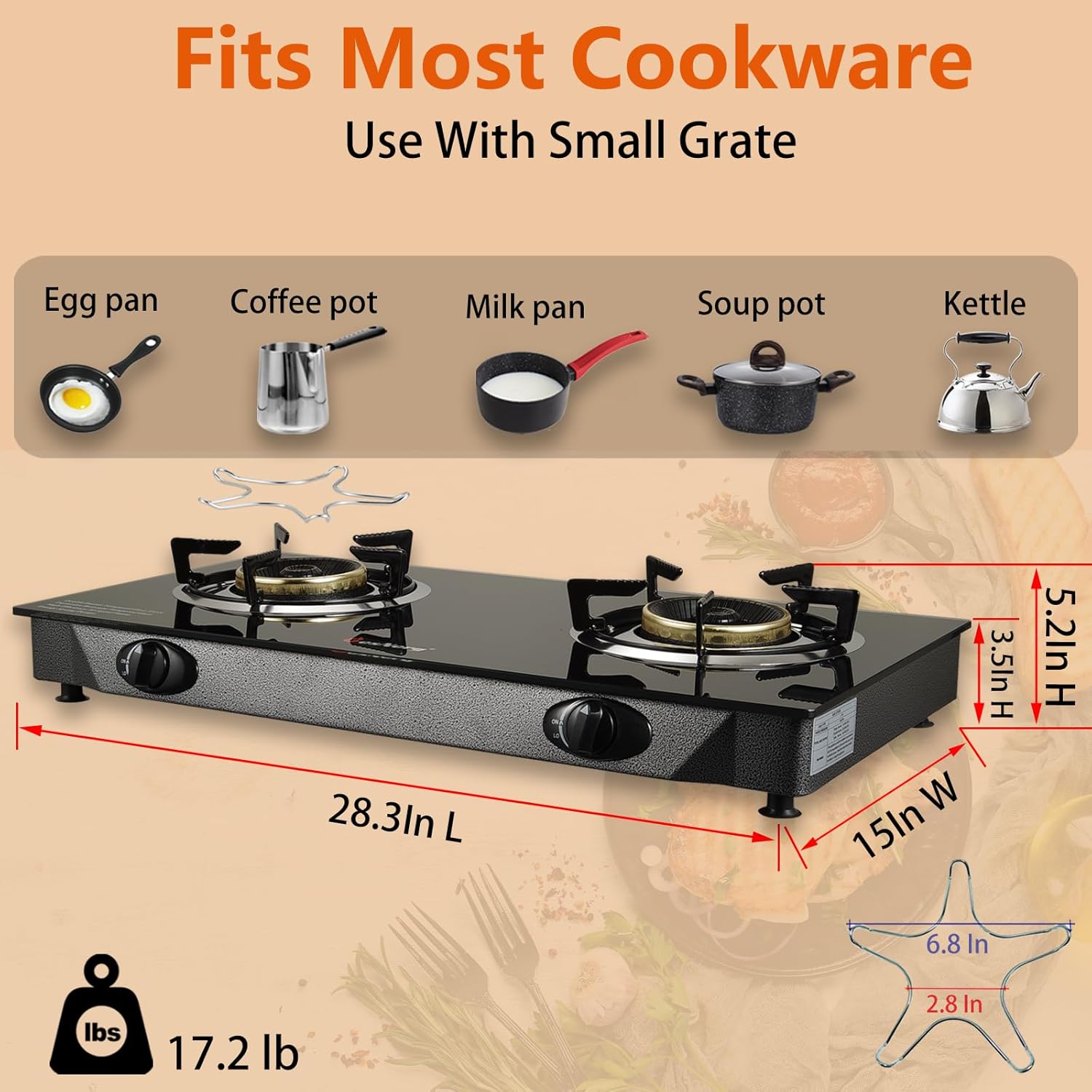 2 Burner Propane Stove, 28800  - Camping Cooking Burner ulasan dan harga