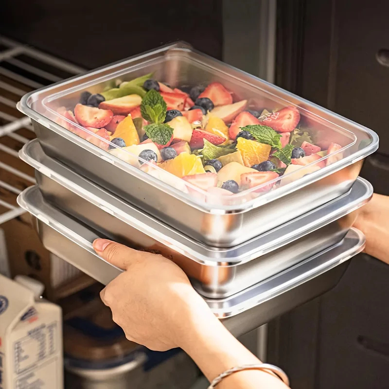 3pcs Stainless Steel Food Cont - Camping Cooking Box ulasan dan harga