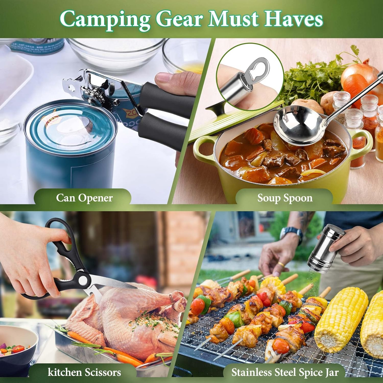 Camping Cooking Utensils Set,  - Camping Cooking Set Stainless Steel ulasan dan harga