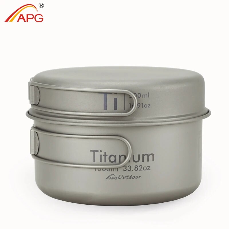 APG Ultralight Titanium Pan Ou - Camping Cooking Survival ulasan dan harga
