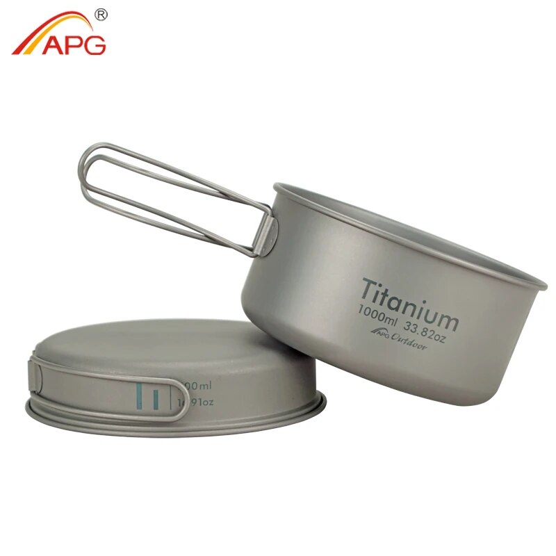 APG Ultralight Titanium Pan Ou - Camping Cooking Survival ulasan dan harga