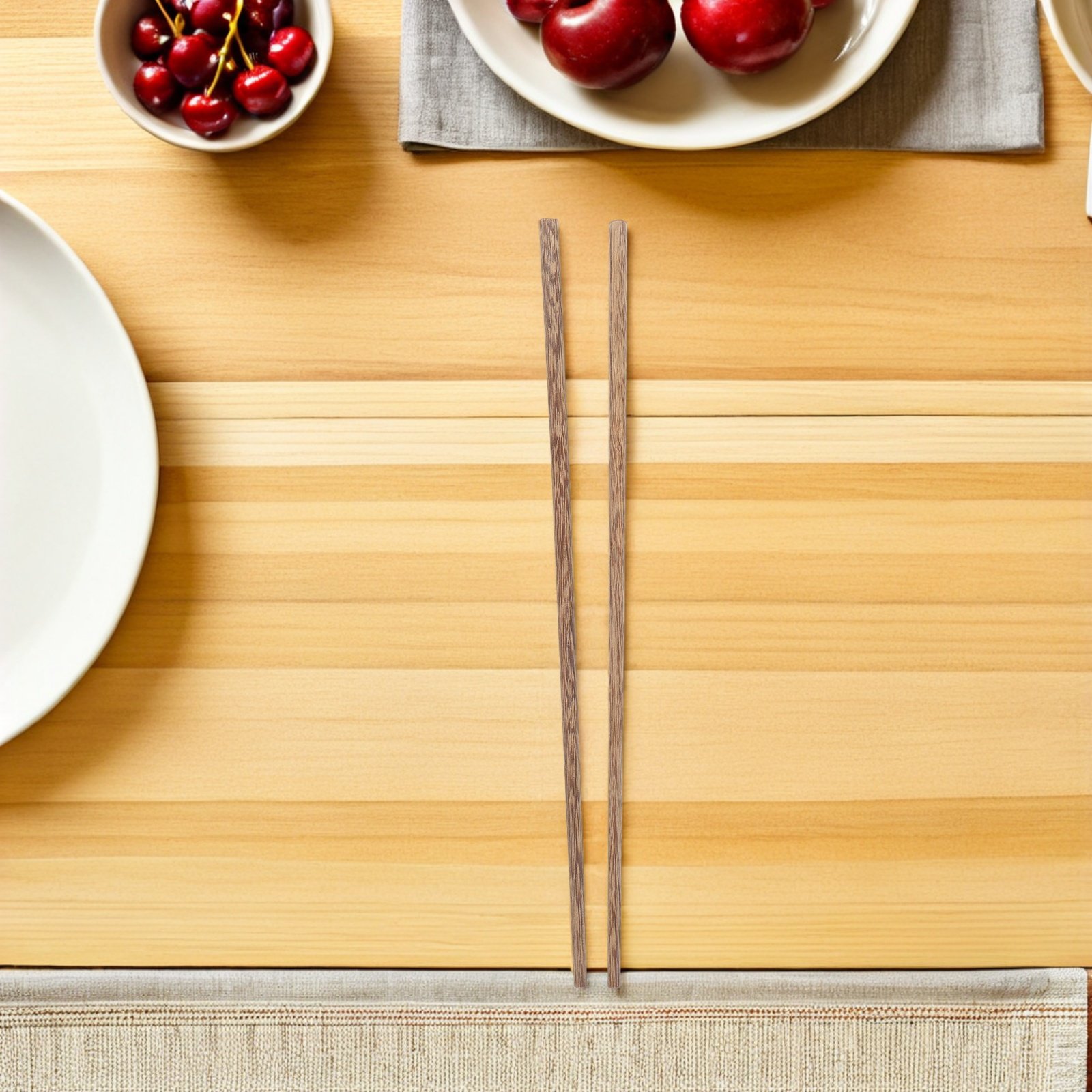 20pcs Solid Wood Long Chopstic - Camping Cooking Noodles ulasan dan harga