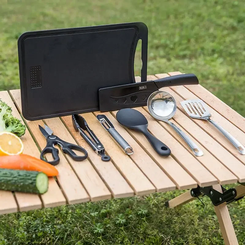 Outdoor Camping Kitchenware 8- - Camping Cooking And Eating Set ulasan dan harga
