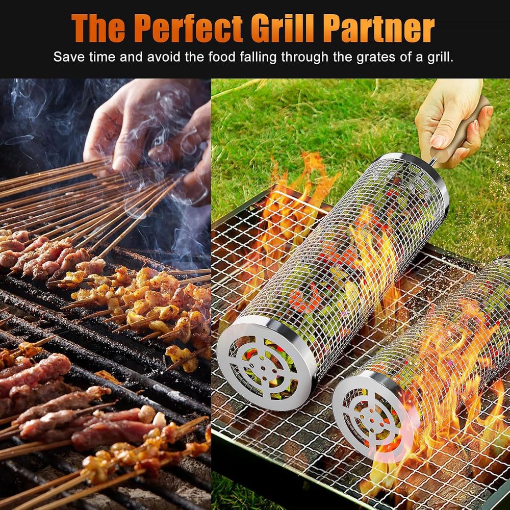 Set of 2 Stainless Steel BBQ G - Camping Cooking Set Stainless Steel ulasan dan harga