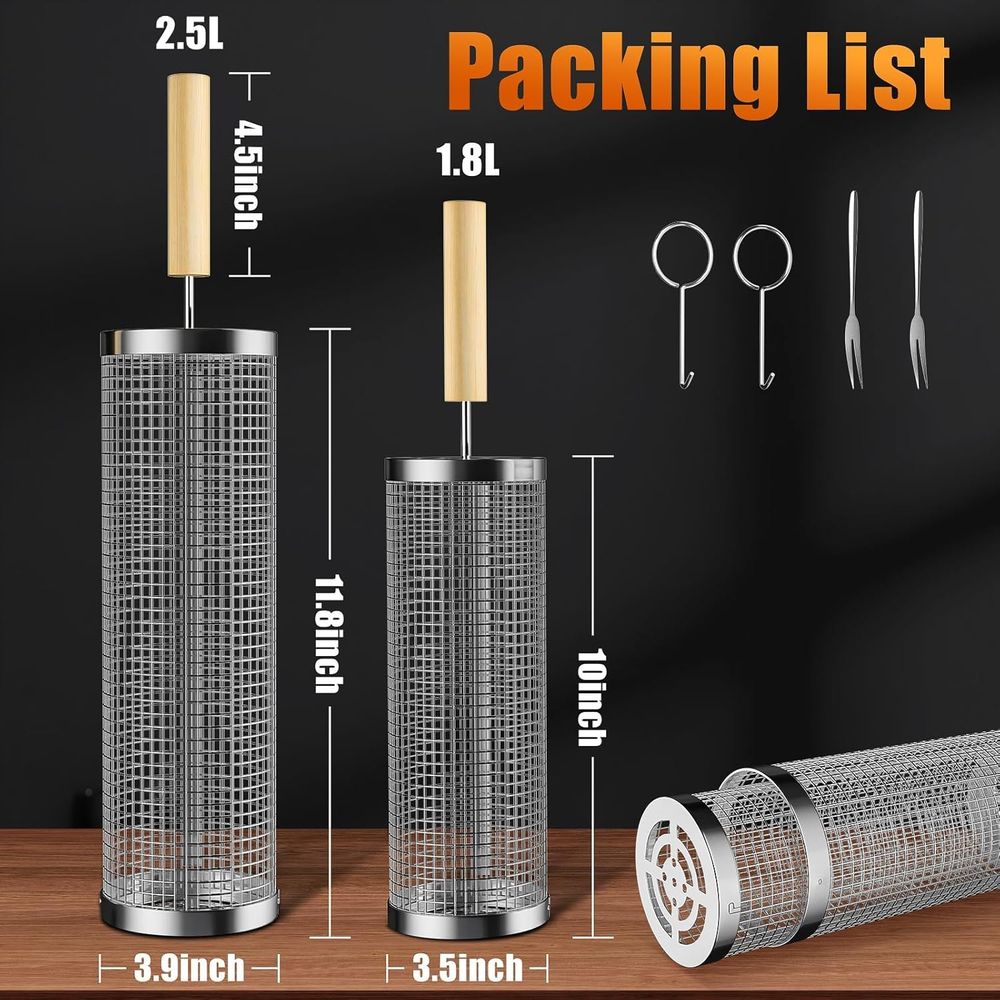 Set of 2 Stainless Steel BBQ G - Camping Cooking Set Stainless Steel ulasan dan harga