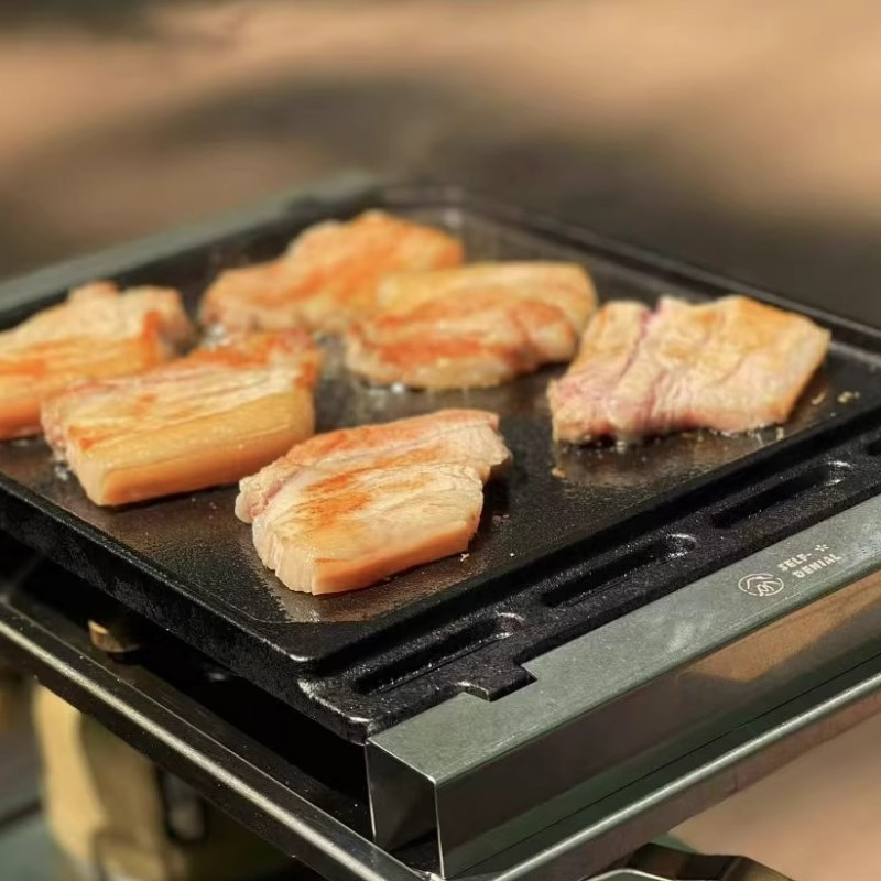 Outdoor Barbecue Grill Plate f - Camping Cooking Survival ulasan dan harga