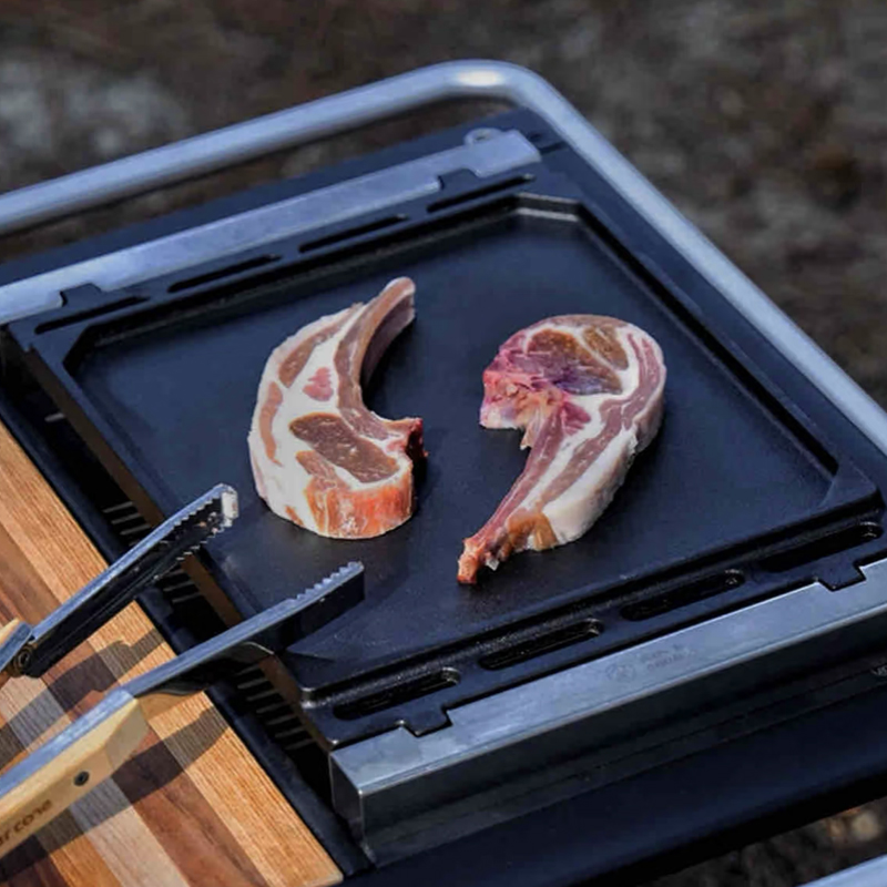 Outdoor Barbecue Grill Plate f - Camping Cooking Survival ulasan dan harga