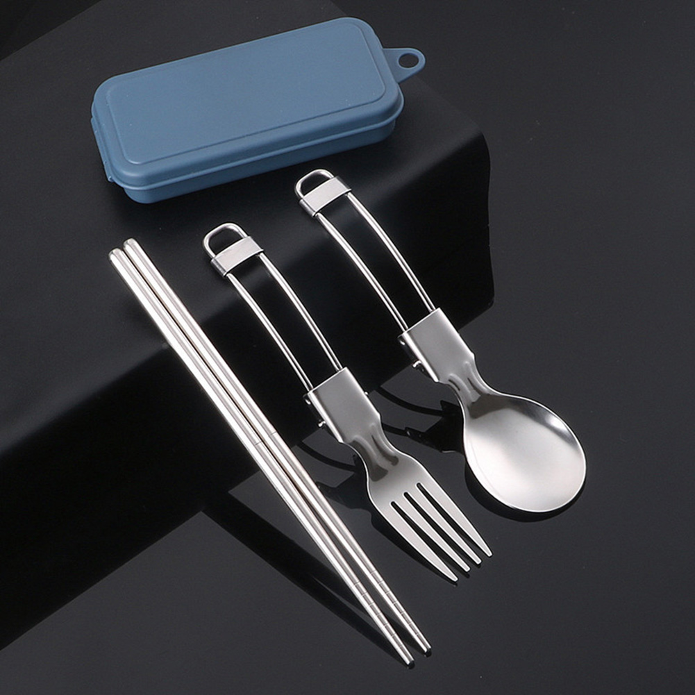 Picnic Cutlery Camping Utensil - Camping Cooking Set Stainless Steel ulasan dan harga