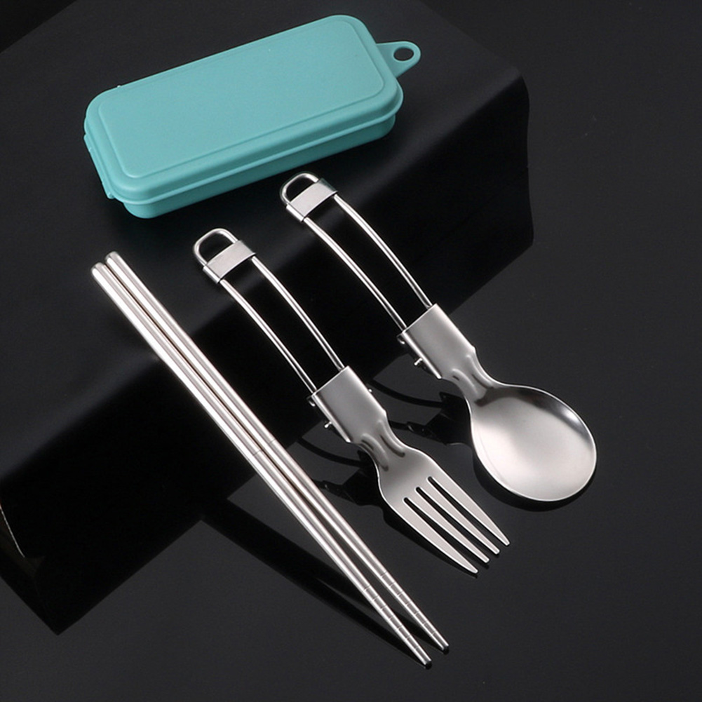 Picnic Cutlery Camping Utensil - Camping Cooking Set Stainless Steel ulasan dan harga